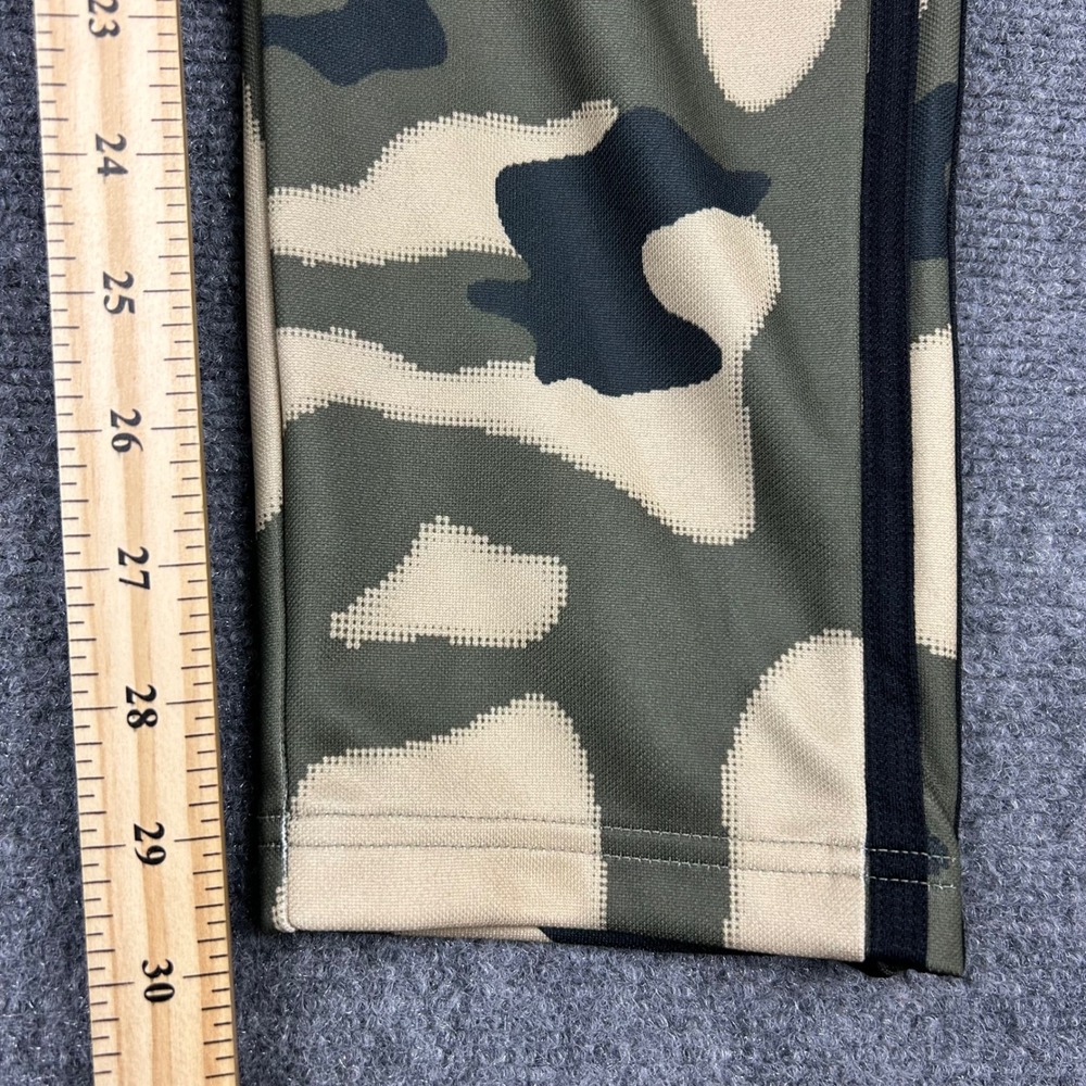 Adidas Track Pants Mens XL Green Camo Aeroready Joggers Ankle Zip 3-Stripe - Picture 11 of 13